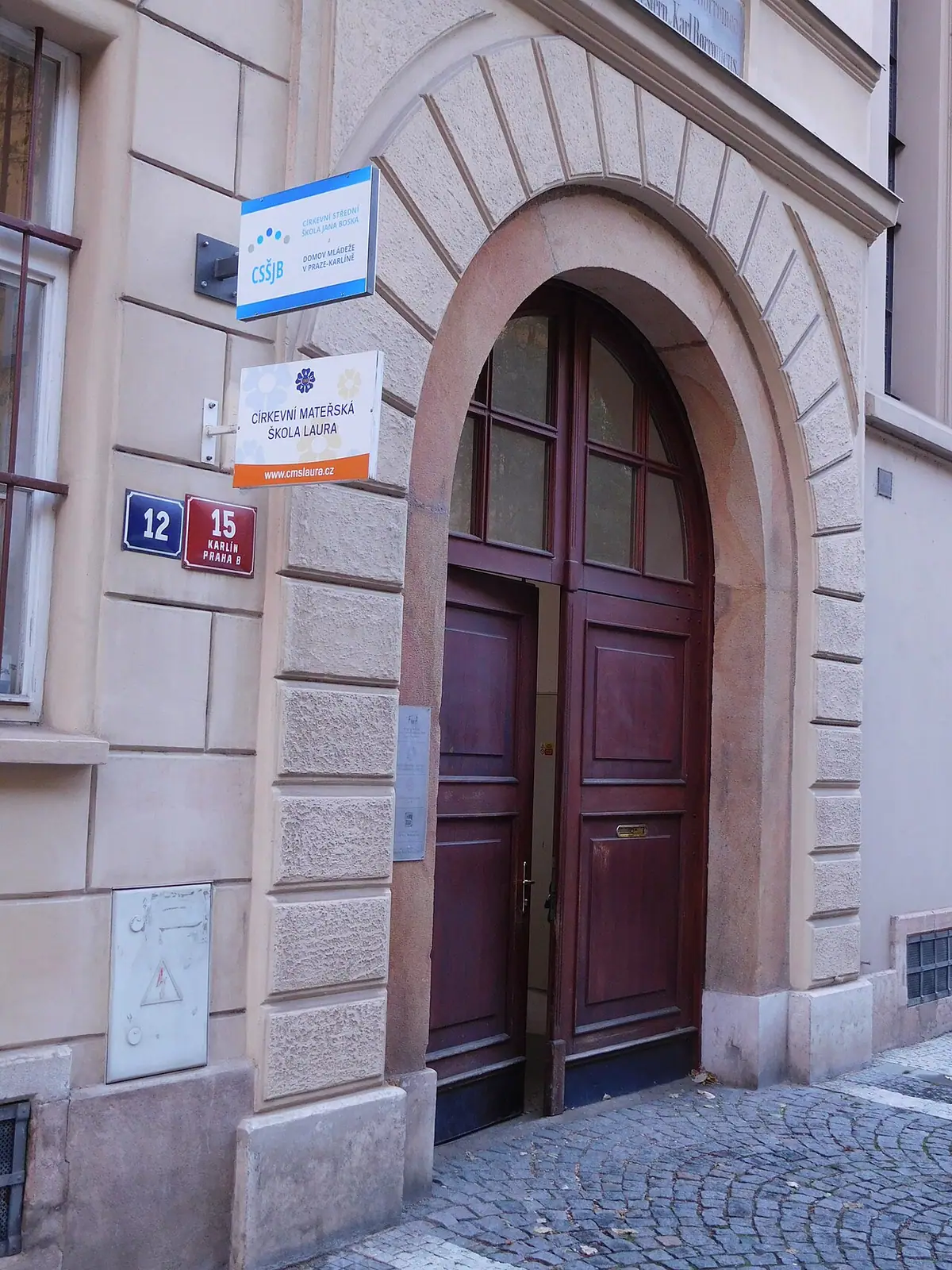 Budova školy: Církevní SŠ Jana Boska