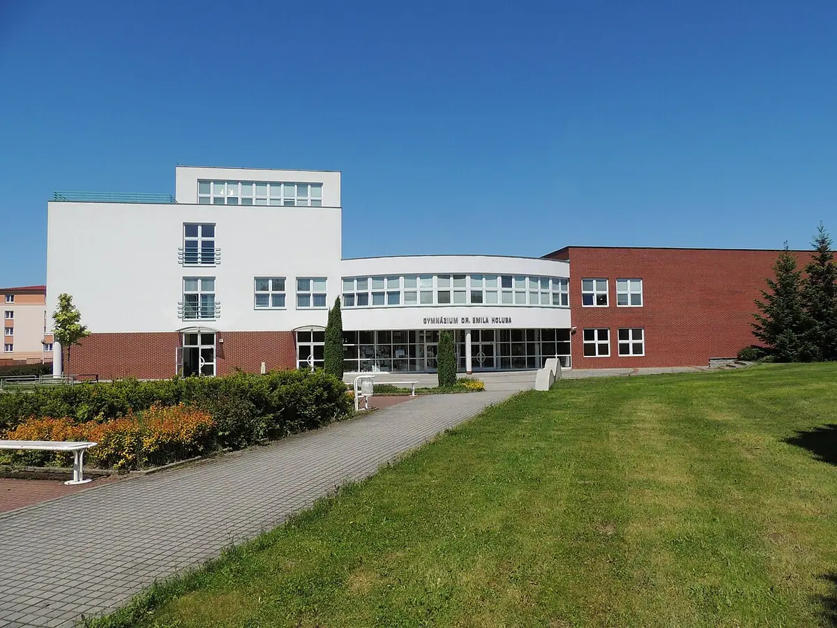 School building: Gymnázium Dr. Emila Holuba Holice